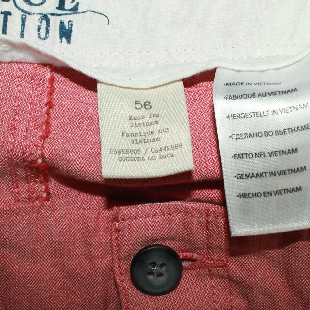 True Nation Plus Size Pink Salmon Cotton Flat-Front Pocket Short Size 56 - Picture 5 of 8
